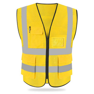 High quality manufacturer Safety Reflective Vest for Running Cycling Vest Hi Vis Construction Vest