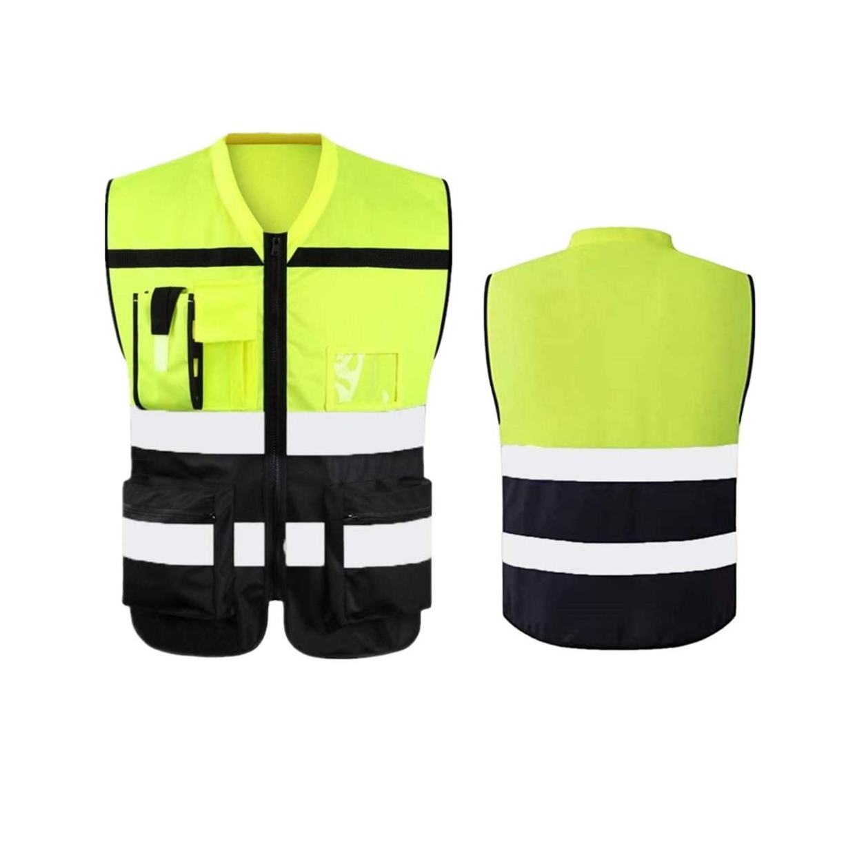 Factory Custom Security Jacket Construction High Visibility Work Reflector Clothing Signaling Safety Reflective reflector vest