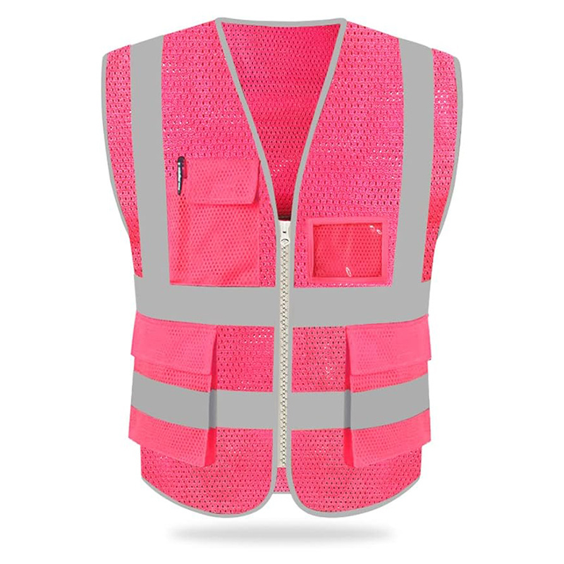 High quality manufacturer Safety Reflective Vest for Running Cycling Vest Hi Vis Construction Vest