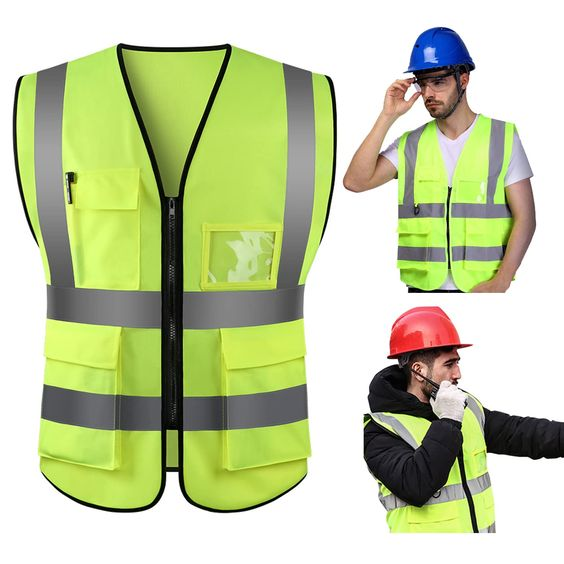 Promotion Custom Blue Red Orange Safety Work Vest with Reflective Strips Reflective Vest for Construction Cycling Motorcycle