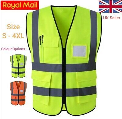 Promotion Custom Blue Red Orange Safety Work Vest with Reflective Strips Reflective Vest for Construction Cycling Motorcycle