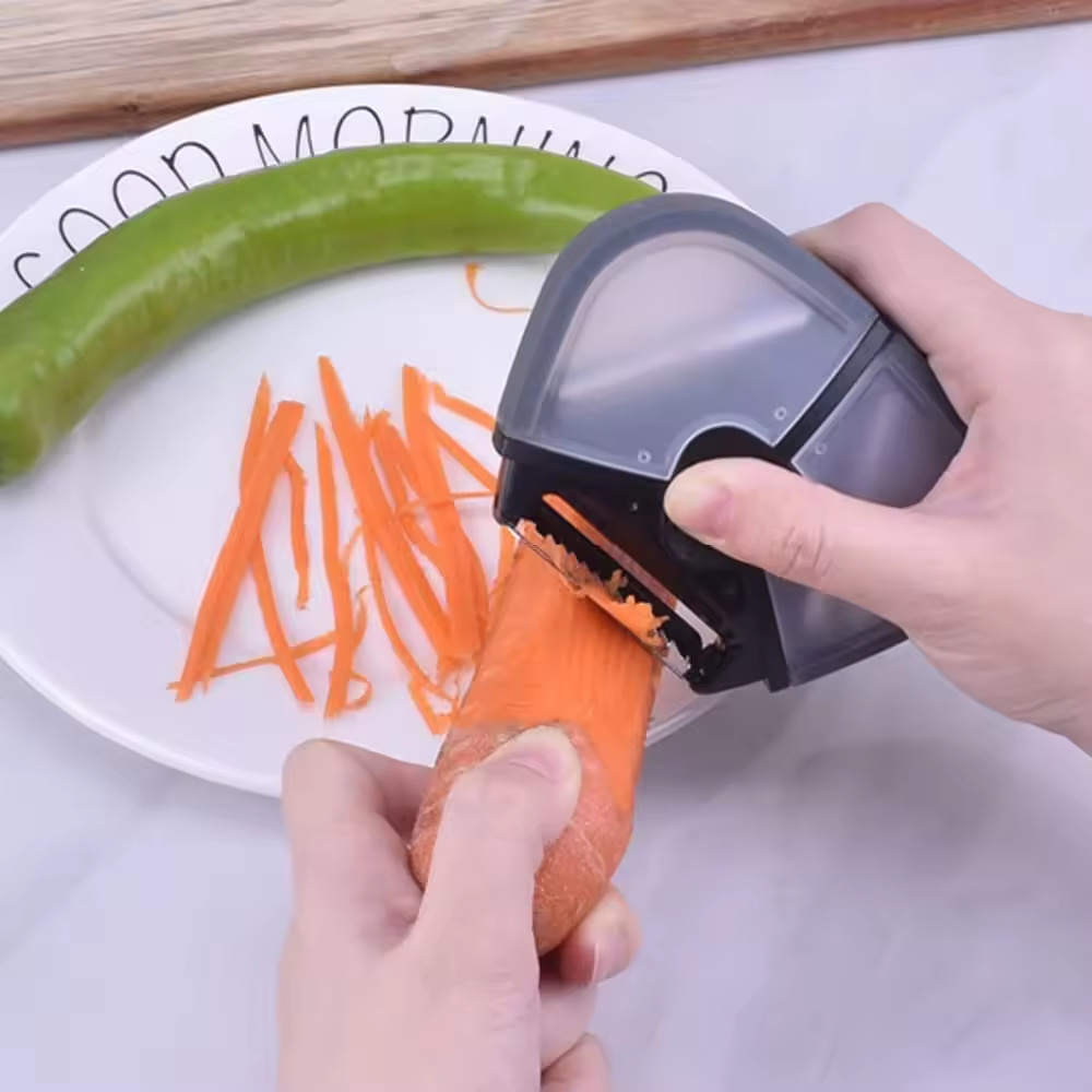 Kitchen 3 in 1 Peeler Rotary Multi-purpose Stainless Steel Potato Peeler Slicer Grater Shredder Vegetable Fruit Peeler