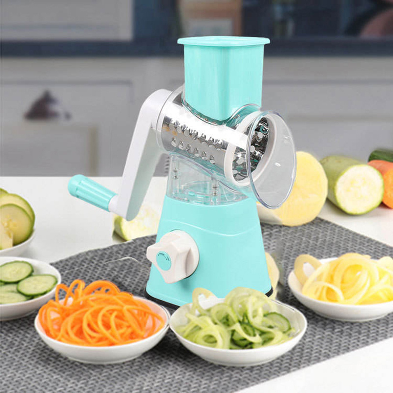 3 In 1 Kitchen Gadgets  Stainless Steel Multi-function Manual Onion Slicer Vegetable Shredder Cutter Chopper Vegetable Slicer