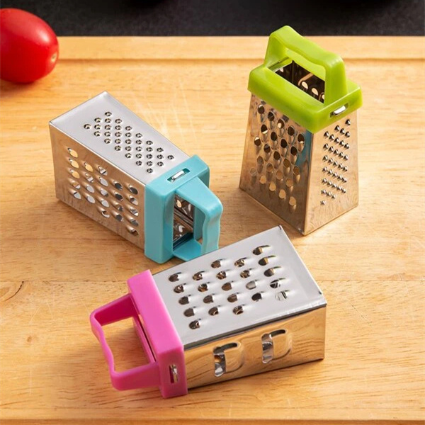 Mini 4 Sides Cheese Grater Ginger Stainless Steel Small Box Graters For Kitchen Slicer