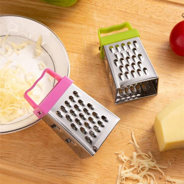 Mini 4 Sides Cheese Grater Ginger Stainless Steel Small Box Graters For Kitchen Slicer