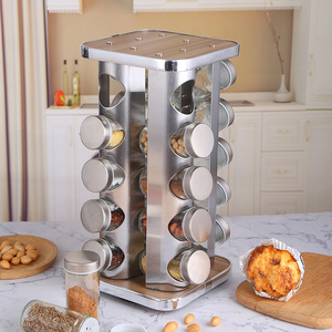 Revolving Spice Rack Rotating Spice Tower Organizer