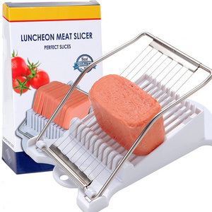 Stainless Steel Wires Banana Slicer Machine Luncheon Meat Slicer for Boiled Egg Fruit Soft Cheese Slicer Cutter