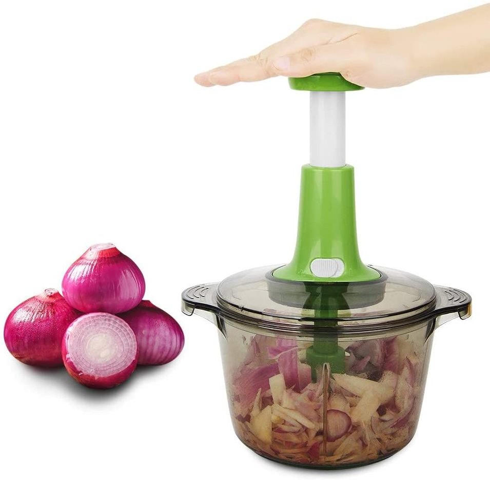 Manual Food Chopper, Express Hand Held Chopper, Chop & Cut Fruits, Vegetables, Herbs, Onions