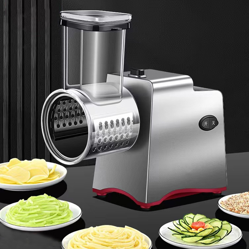 Automatic Electric Vegetable Slicer, Vegetable Cutter, Electric Kitchen Grater with 5 Cone Blades Suitable for Fruit Vegetables