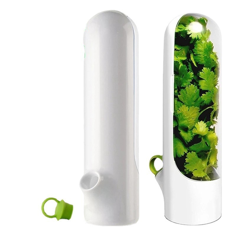 Herb Savor 2023 Hot Selling Storage Container Freshness Keeper Transparent Refrigerator Saver For Kitchen