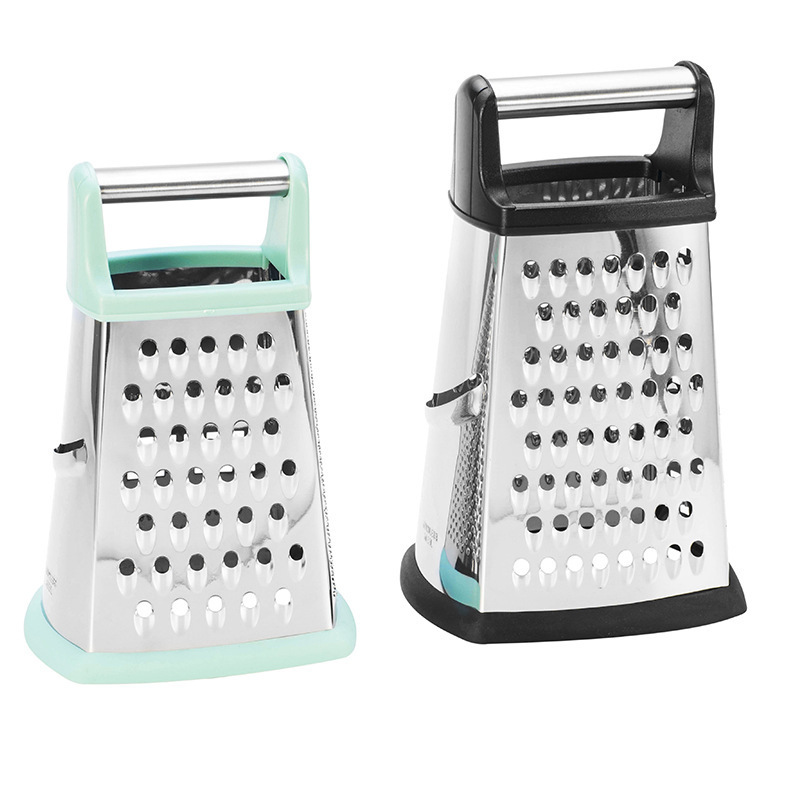 Professional Box Grater Stainless Steel Grater with Container High Quality 4 Sides Grater for Cheese Vegetables Ginger