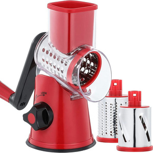 Hand Crank Cheese Grater with Handle Hand Held Rotary Grater