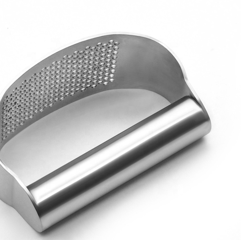 100% Stainless Steel Garlic Press Rocker, Garlic Rocker Crusher Garlic Chopper Mincer Press,Kitchen Garlic Masher