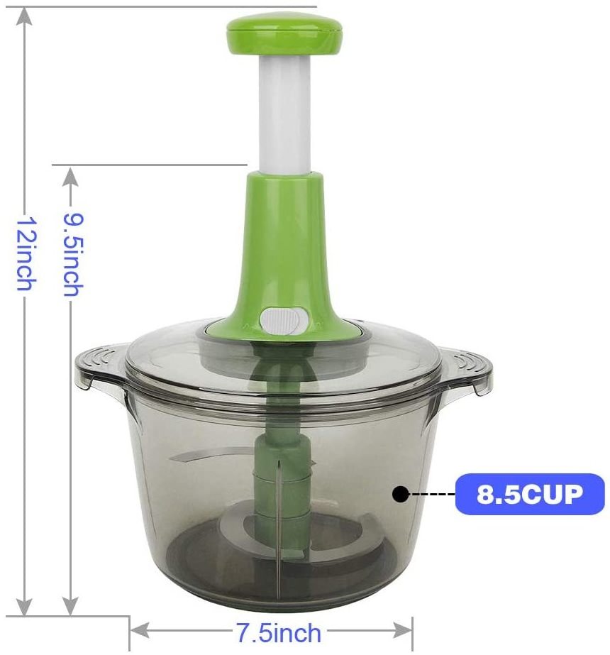 Manual Food Chopper, Express Hand Held Chopper, Chop & Cut Fruits, Vegetables, Herbs, Onions