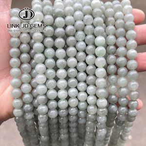 JD 6/8/10mm Natural Loose Jade Beads Dyed Color Dark Myanmar Jade Round Beads For Jewelry Making