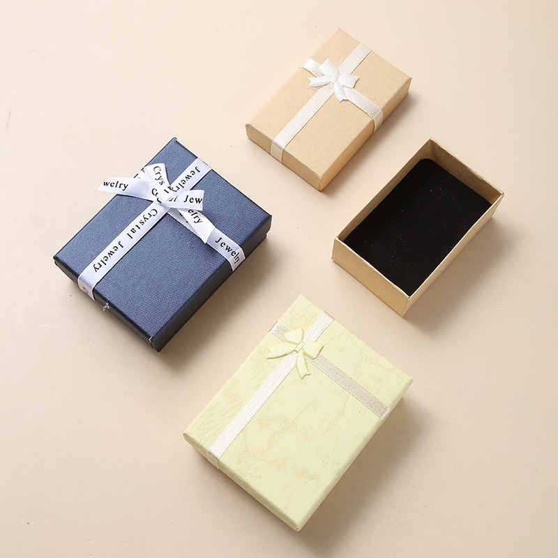 Wholesale Affordable Paper Gift Box Lid and Base Cardboard Jewelry Set Packaging Box for Necklace Bracelet Ring