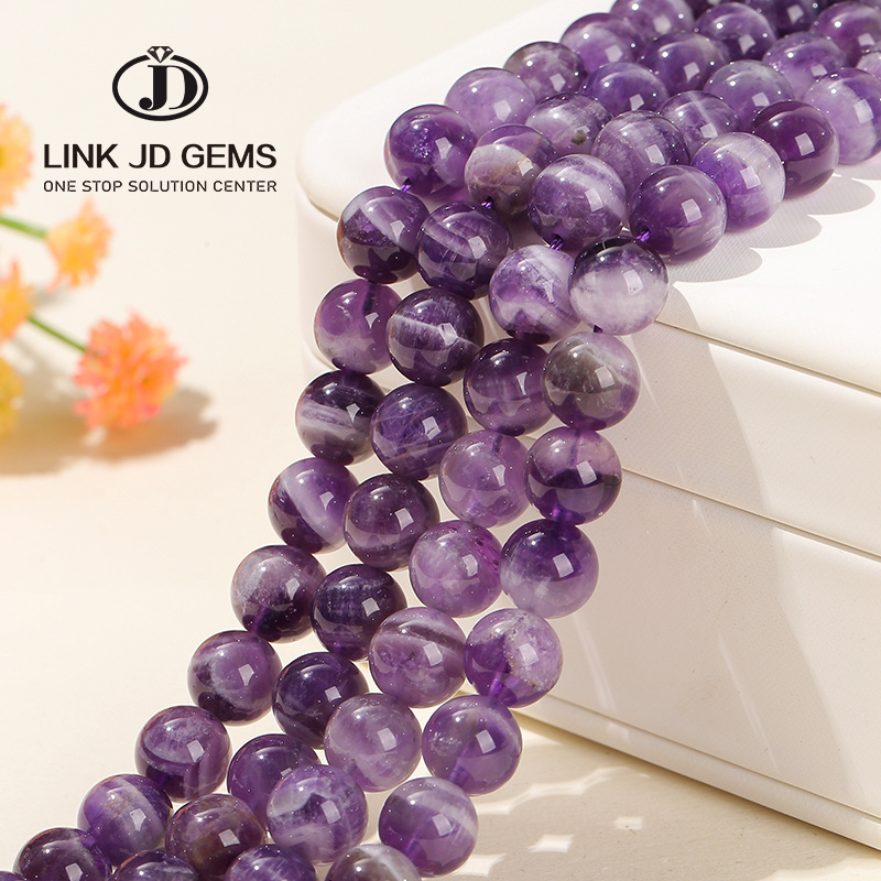 JD Wholesale Good Selling Natural Dream Amethyst Amethyst Beads Healing Stones Jewelry Hand-Made Ornament For Jewel