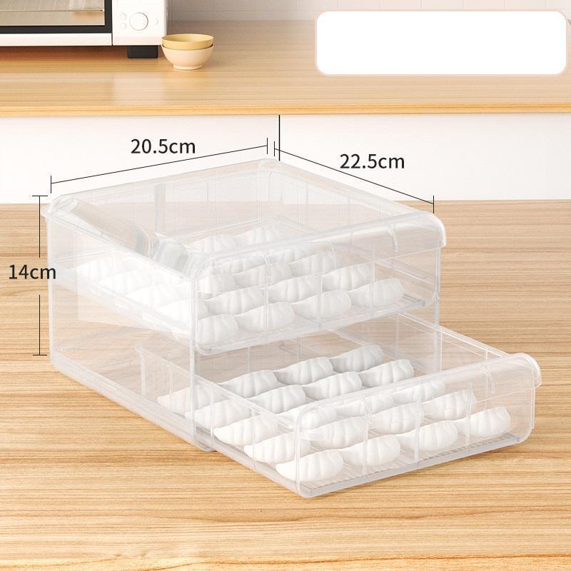 Hot Selling Dumpling Storage Box Organizer Fridge Organizer Bins Dumpling Storage Container With Lid