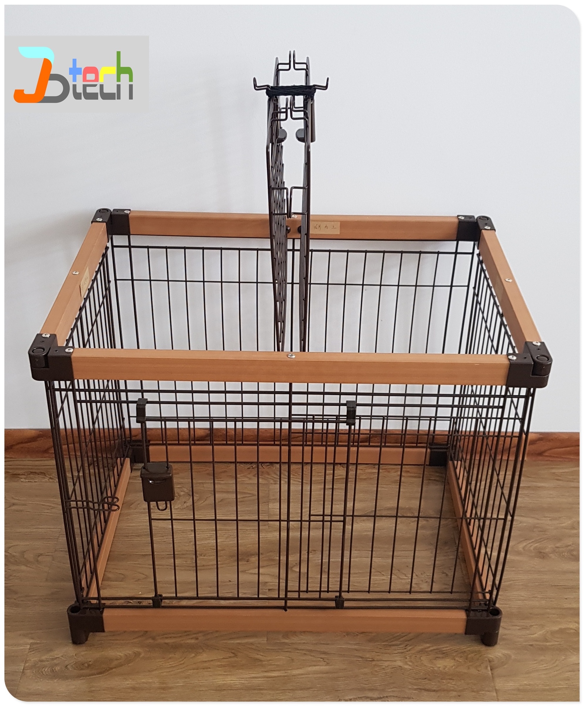 Japan Large  cheap Wood Easy Carry Indoor Kennel Folding  Pet Crate cage for dog and cat