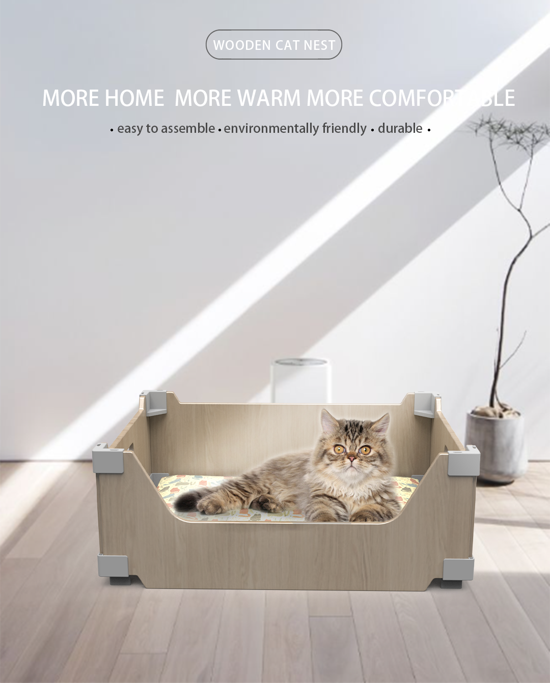 Pet products pet beds & accessories luxury durable pet sofa cat bed for small medium and large cats