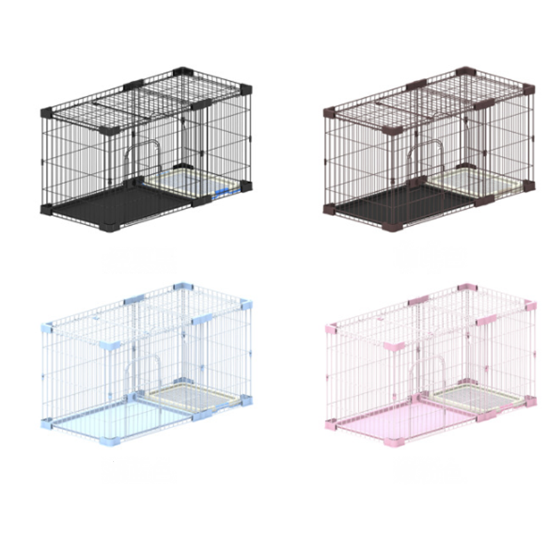 wholesale dog cage large pet fence indoor dog kennels cages with tray