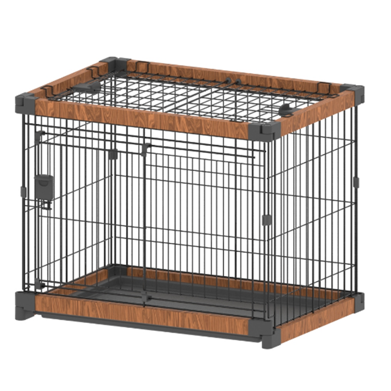 Japan Large  cheap Wood Easy Carry Indoor Kennel Folding  Pet Crate cage for dog and cat