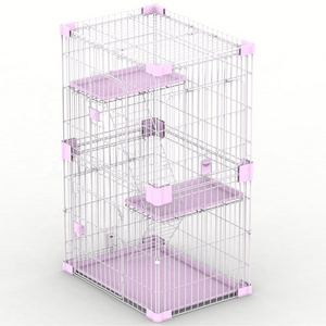 Collapsible cage cat home house pet pen cages for animals carrier for big dog