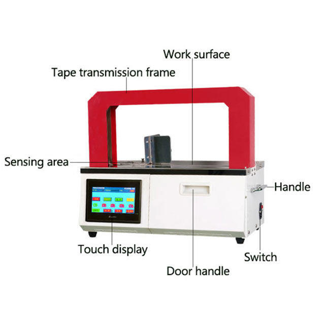 Automatic strapping machine band carton box packing tool