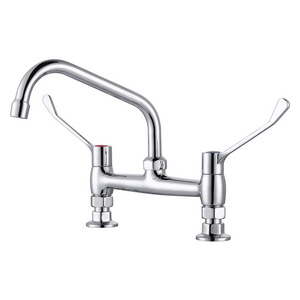 Sanitary Ware 8 Inches Central Sink Tap Commercial Pantry Faucet Kitchen Faucet Medical Faucet