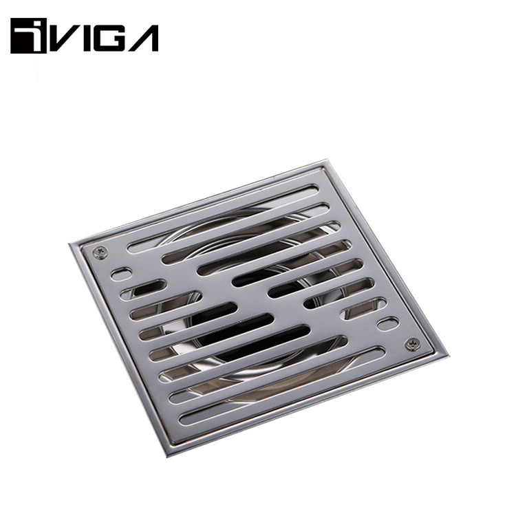 CUPC Sanitary Ware Brass Copper Sealing Corner Floor Drain For School Toilet