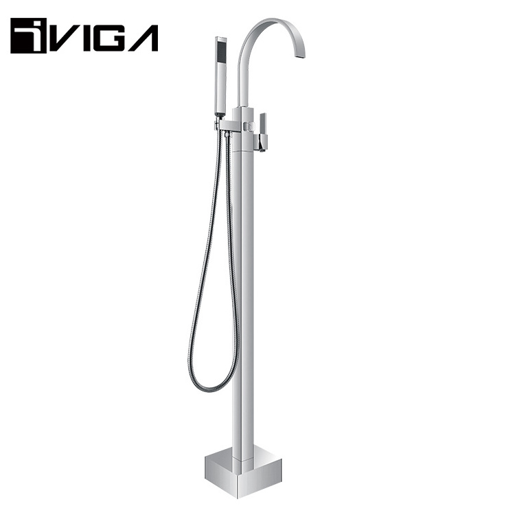 Bathroom Designs Shower Faucet Valve Floor Standing Bathtub Column Faucet