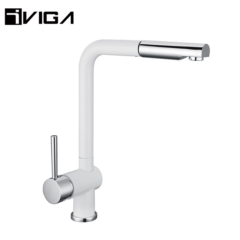 Lead Free Water Faucet Kitchen Mixer Tap  Pull Out Single Handle Kitchen Water Faucet Extender Tap