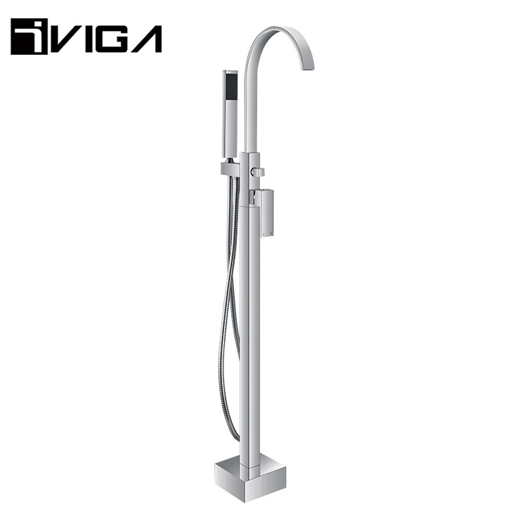 Bathroom Designs Shower Faucet Valve Floor Standing Bathtub Column Faucet