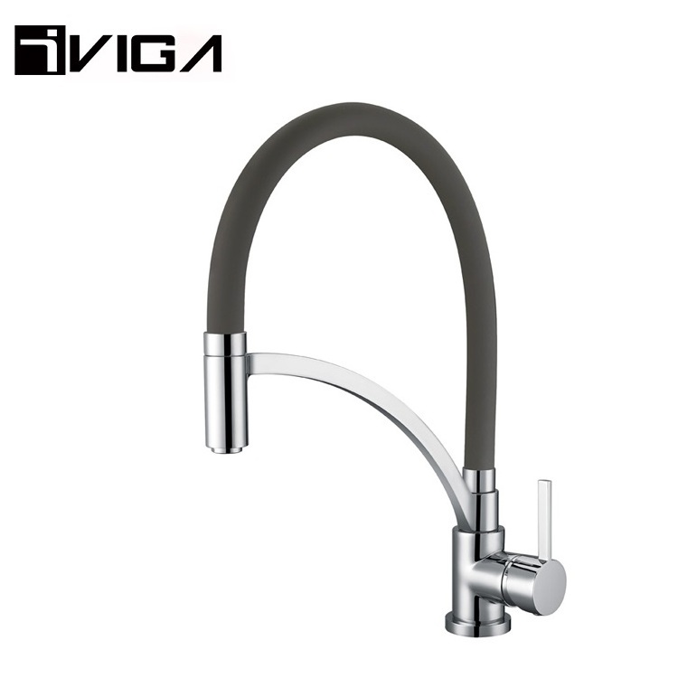 Multi Functions Chrome Kitchen Sink Tap Brass Kitchen Faucet Mixer Kitchen Faucet Black Hose