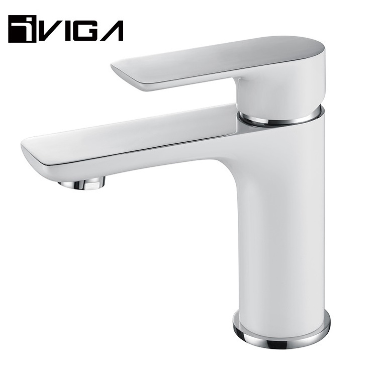 Single Lever Brass Bathroom Water Tap Wash Face Basin Mixer Basin Faucet