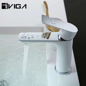 Single Lever Brass Bathroom Water Tap Wash Face Basin Mixer Basin Faucet