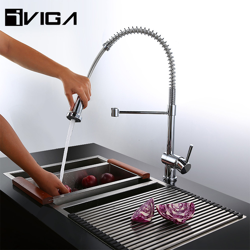 Kitchen Mixer Tap Chrome Spring Kitchen Faucet Pull Out Kitchen Sink Faucet