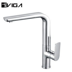 High End Solid Brass Single Hole 2 Way Pillar Hose Sink Mixer Kitchen Tap Durable Kitchen Faucet