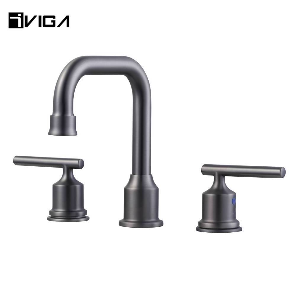 Hand Wash Basin Faucet 2-Handle Widespread Basin Faucet Tap Mixer Faucet Bathroom