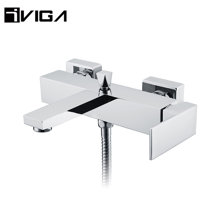 New Style Bath Mixer Wall Mounted Built-in Shower Faucet Bath Faucet Shower Bathtub Mixers Sets With Diverter