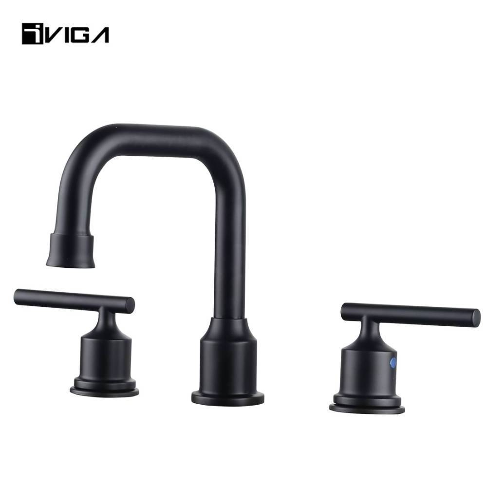 Hand Wash Basin Faucet 2-Handle Widespread Basin Faucet Tap Mixer Faucet Bathroom