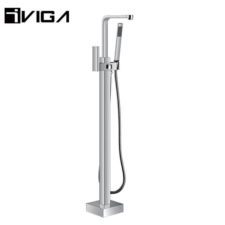 Bathroom Designs Shower Faucet Valve Floor Standing Bathtub Column Faucet