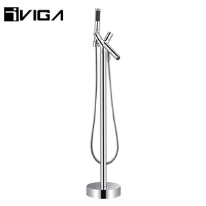 Bathroom Designs Shower Faucet Valve Floor Standing Bathtub Column Faucet