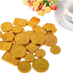 High Quality Sweet Golden Coin Chocolate Gold Chocolate Coins Chocolate Gold Coins