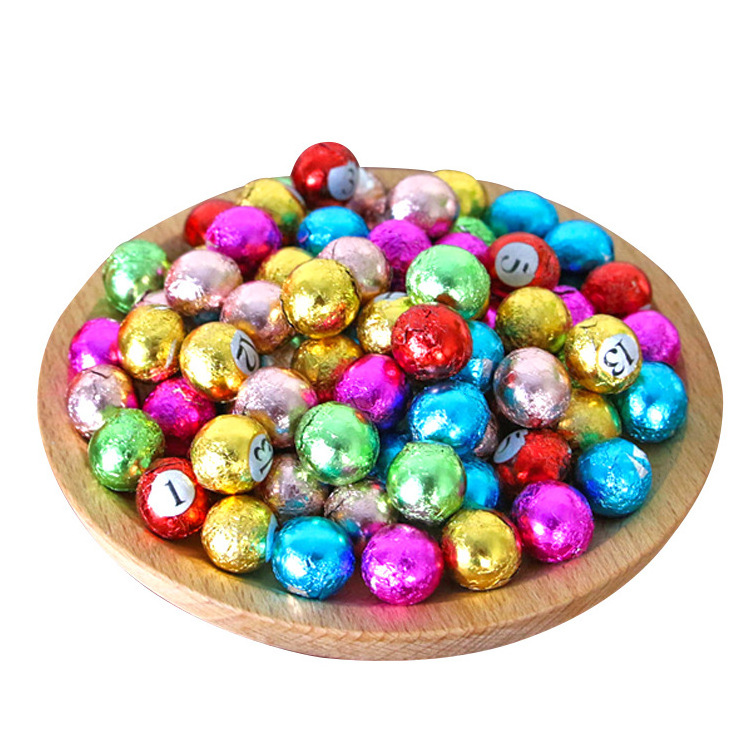 Multi Color Package Round Chocolate Ball Wholesale Chocolate Kids Snack Chocolate Ball