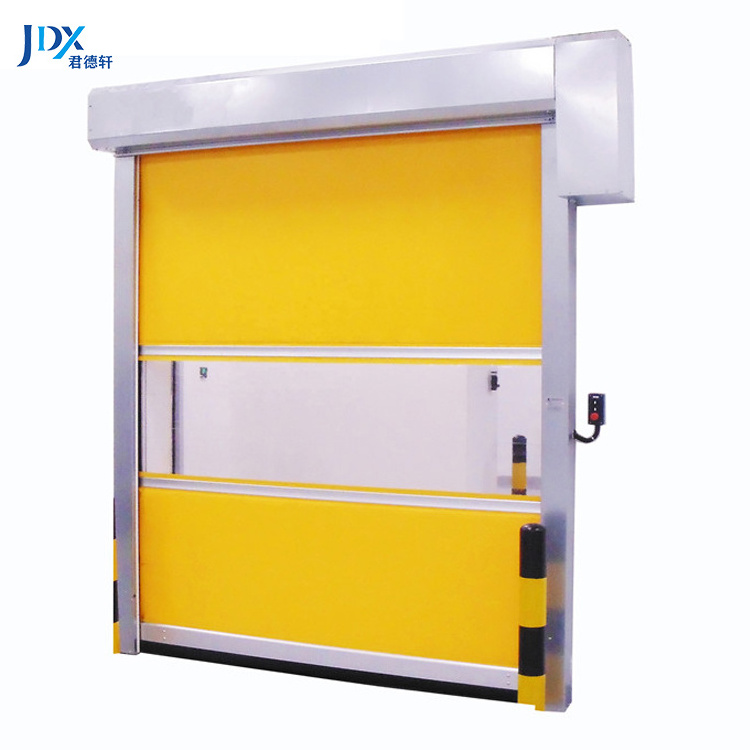 Self Repaired Transparency Pvc High Speed Door Automatic Security High Speed Stacking Doors For Warehouse