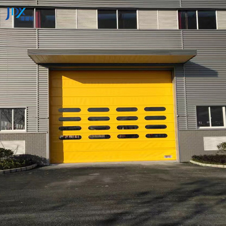 Car Wash Fast Rolling Plastic Cheap Sliding Auto PVC High Speed Door For Warehouse