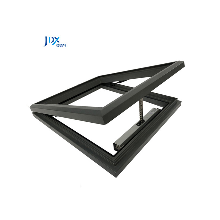 Restaurant Bright Insulation Intelligent Motorized Glass Roof Skylight with Remote Control