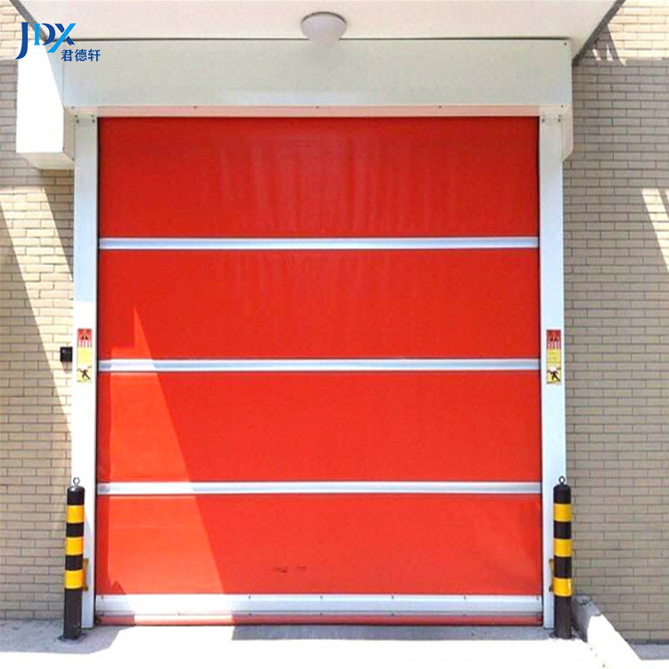 Self Repaired Transparency Pvc High Speed Door Automatic Security High Speed Stacking Doors For Warehouse