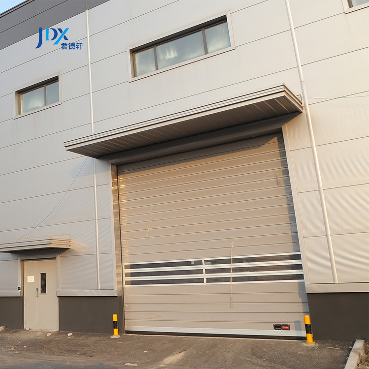 Automatic Rapid Insulated Large Aluminum Door Roller Rolling Shutter High Speed Hard Spiral Fast Doors